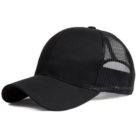 Back Snapback Baseball Cap Solid Visor-MF00828-Veeddydropshipping
