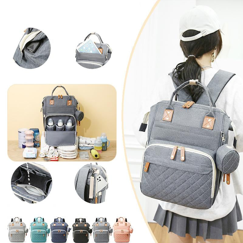 USB Design Mummy bag Diaper Bag Baby Care Large Capacity-TB00214-Veeddydropshipping