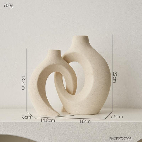 modern desk ceramic vase decorative vases-HA00250-Veeddydropshipping