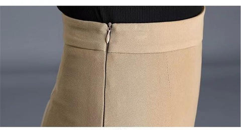 Irregular Mesh Skirt Band Splice High Waist Skirt-WF00391-Veeddydropshipping