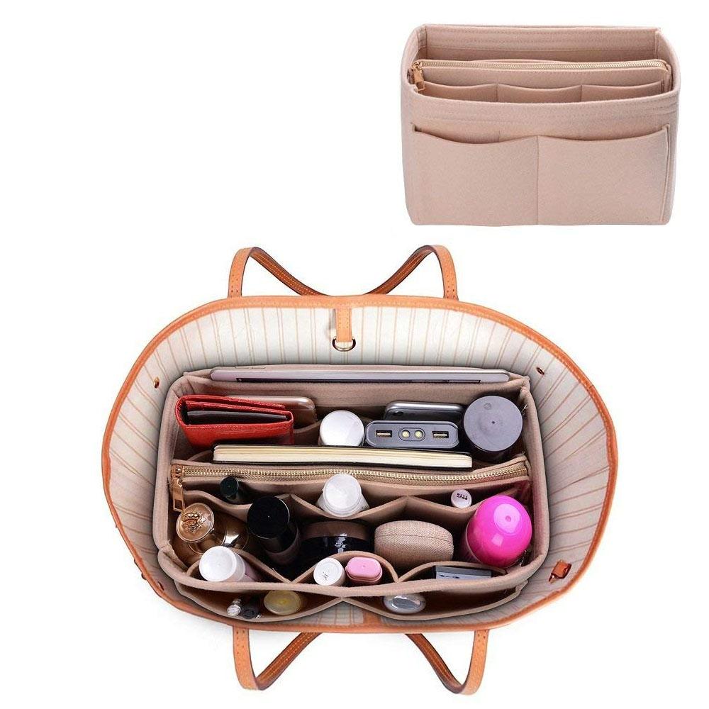 Felt Bag with zipper, Travel Inner Purse, Fit Cosmetic Bags-BS00544-Veeddydropshipping