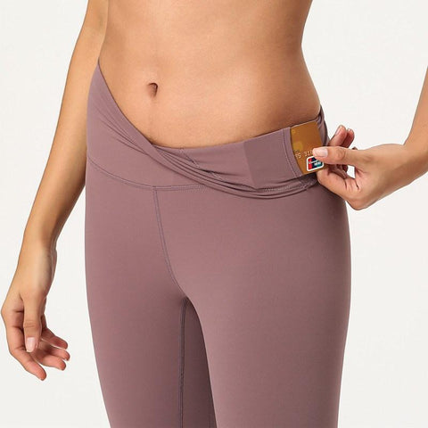 Lulu Women&#39;s Soft High Waisted Leggings Tummy Control Elastic Butt Lifting -OS00714-Veeddydropshipping