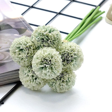 Sticks/Bouquet Mini Hydrangea Artificial Flowers-HA00697-Veeddydropshipping
