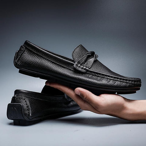 Genuine Leather Men Loafers Slip-On Good Quality Men Luxury-BS01344-Veeddydropshipping