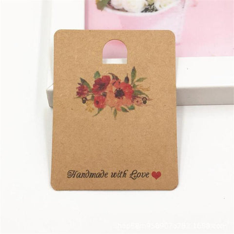 50pcs Paper Display Stand Cards Earring Showcase Packaging -JW01672-Veeddydropshipping