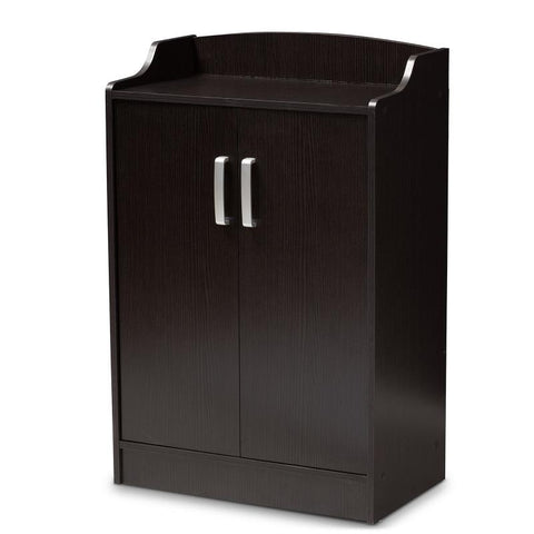 Modern Wenge Brown Shoe Cabinet-HA01570-Veeddydropshipping