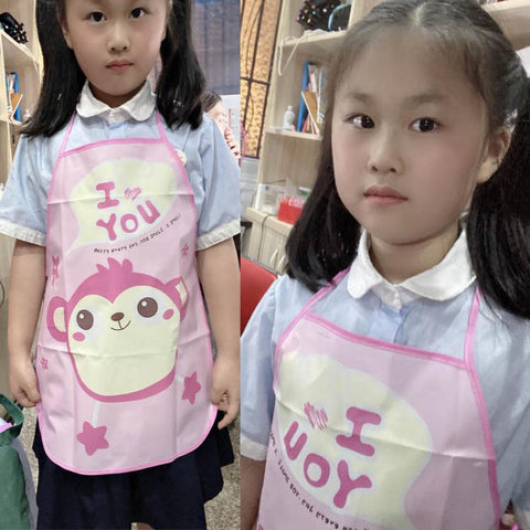 Baby Bibs Cute Cartoon Print Bib Aprons Easy Clean Children Waterproof-TB00723-Veeddydropshipping