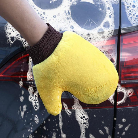 Car Washing Gloves Soft Microfiber Coral Velvet Strong Water-AM00470-Veeddydropshipping