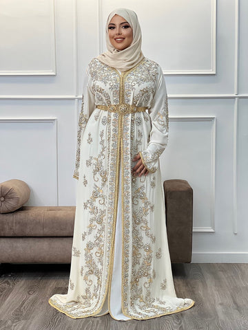 Caftan Evening Dresses Lace Prom Dress-WF01593-Veeddydropshipping