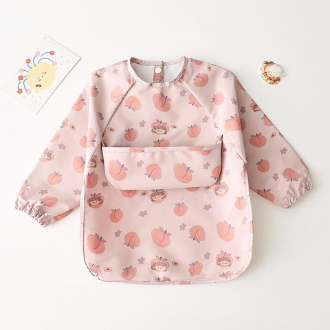 Waterproof and dirt-proof baby long sleeve bib Child feeding bib easy to clean-Veeddydropshipping-8
