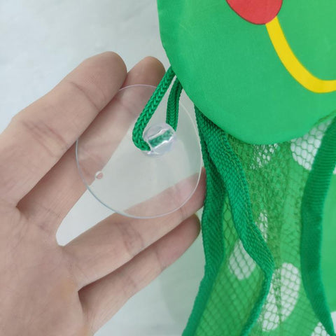 Cute Duck Frog Baby Bath Toys Organizer Strong Suction Cup Mesh Toy Storage Bag-TB00514-Veeddydropshipping
