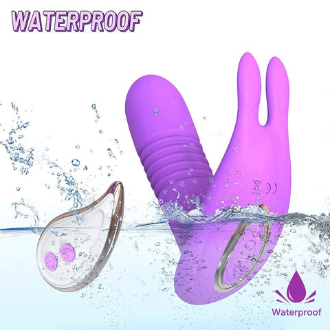 Rotating Vibrator Thrusting Dildo Telescopic Remote Masturbator Female Vagina -BH01248-Veeddydropshipping