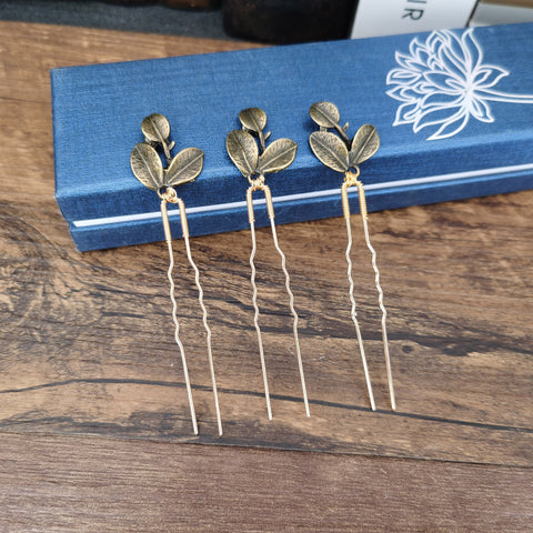 3PCS Women Crystal Hairpins Metal Barrette Clip Wedding -JW00534-Veeddydropshipping
