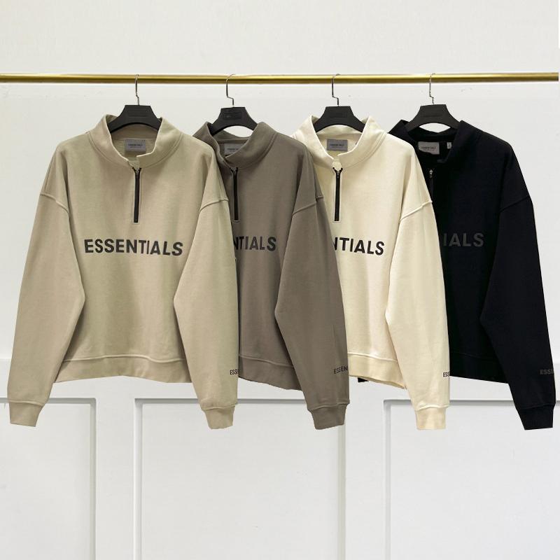 stand collar Sweatshirt Silica gel Print Logo  hoodie Loose-MF01102-Veeddydropshipping
