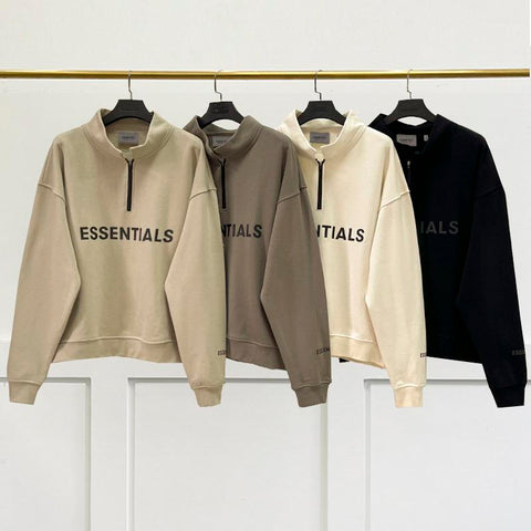 stand collar Sweatshirt Silica gel Print Logo  hoodie Loose-MF01102-Veeddydropshipping