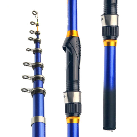 Telescopic Rotating Rock Fishing Rod Portable Travel  Carp Spinning Trave Mini Pole Pesca-OS00448-Veeddydropshipping