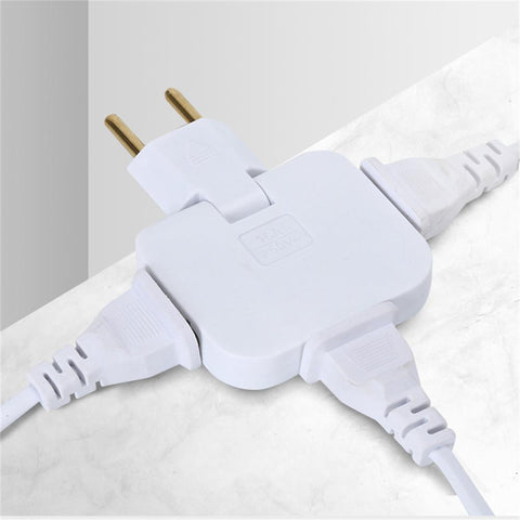 EU Plug 3 AC Outlet Power Strip Multiprise 1 Convert 3 Extension-CE00019-Veeddydropshipping