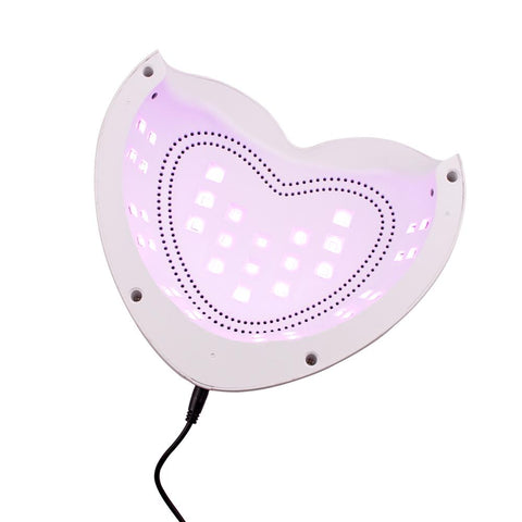 Nail Dryer Red Light Heart Shape for Curing Polish Gels-BH01089-Veeddydropshipping