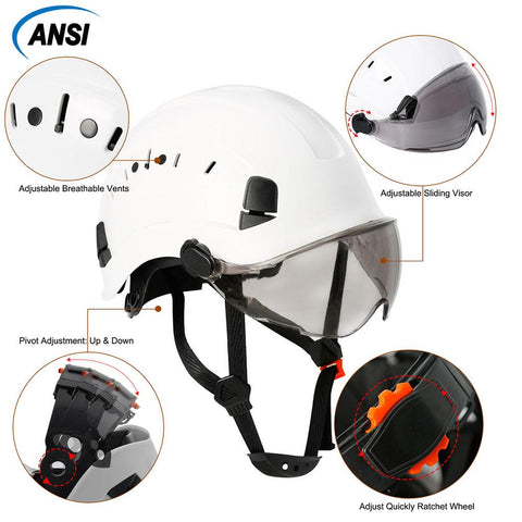 Safety Helmet with  Construction Hard Hat-CO00679-Veeddydropshipping