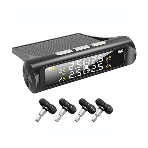 Car TPMS Tyre Pressure Monitoring System Solar Power Digital LCD Display-AM00142-Veeddydropshipping