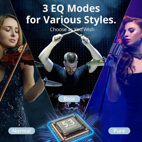 Onyx Pure Earbuds Hybrid Dual Driver TWS Earphones with Bluetooth -CE01077-Veeddydropshipping