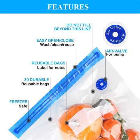 Vacuum Sealer Bags Reusable Food Storage-HA00967-Veeddydropshipping