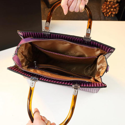 Genuine Leather Women Handbags Brand Mom Tote Bag-TB00188-Veeddydropshipping