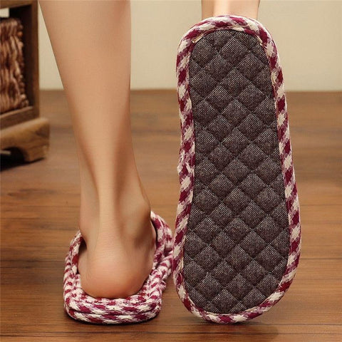 Slippers Wood Floor Floor Tiles Mute Indoor Soft Bottom Female-BS01257-Veeddydropshipping