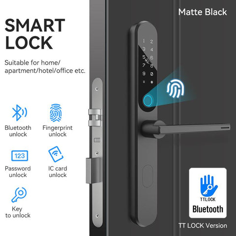 Smart Door Lock With Biometric Fingerprint-CO00603-Veeddydropshipping