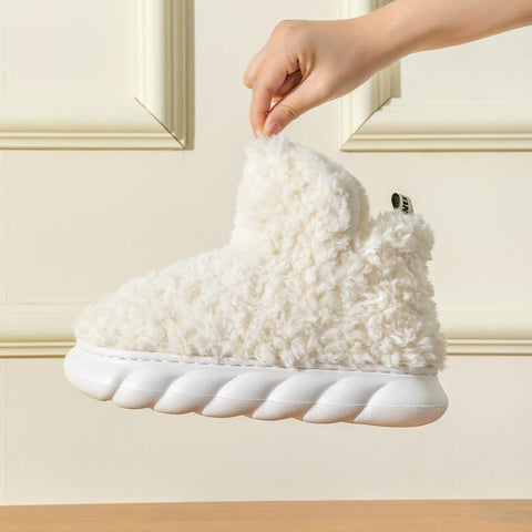 Unisex Cotton Slippers Warm Couple Snow Boots Winter-BS01012-Veeddydropshipping