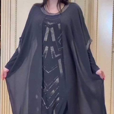 African Long Sleeve Long Dress Maxi Dress-Veeddydropshipping