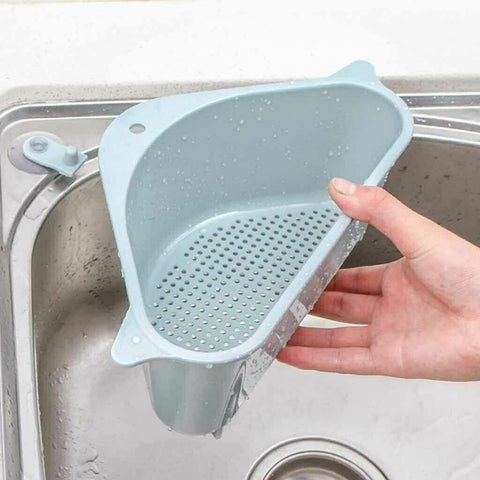 Kitchen triangle sink filter drain basket rack-TI00613-Veeddydropshipping
