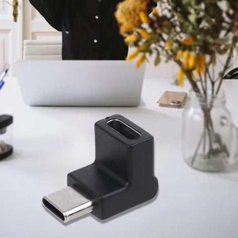 USB C Adapter Type C Male to Female Right Angled 90 Degree Extension Adapter -CE00140-Veeddydropshipping