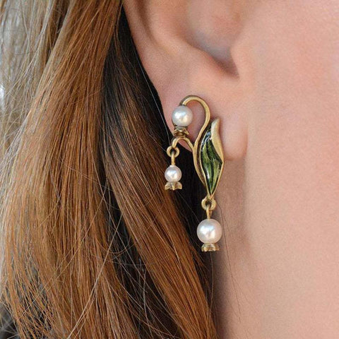 Temperament Jewelry Plant Flower Statement Drop Dangle Earring  -JW00170-Veeddydropshipping