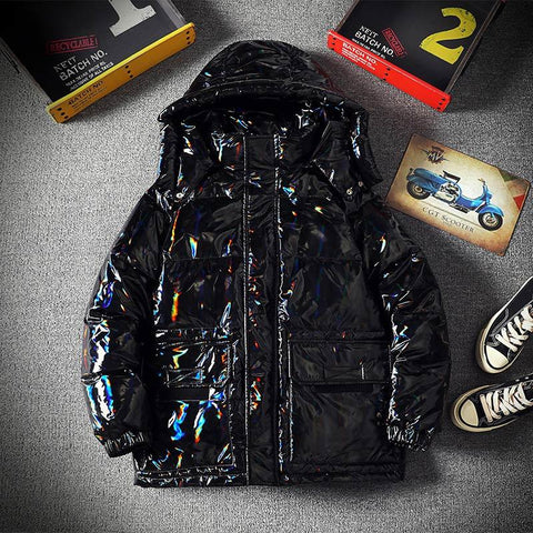 Fashion High Quality Thick Warm Down Coat Male Outwear White-MF01210-Veeddydropshipping