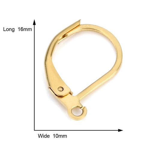 V-shaped Earring French Hooks Findings Ear Hook  Settings Base-JW01592-Veeddydropshipping