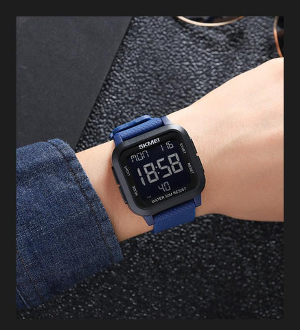 Outdoor Sport Watch Men Alarm  Clock Waterproof -JW00784-Veeddydropshipping