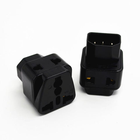 WDI-12 Travel Adaptor/Plug Converter in Black *CE Marked Italy Uruguay-CE00254-Veeddydropshipping