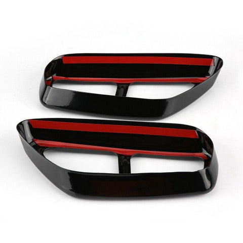 Yubao Silver/Glossy Black Car Exhaust Muffler Pipe Cover Trims Stainless Steel-AM00090-Veeddydropshipping
