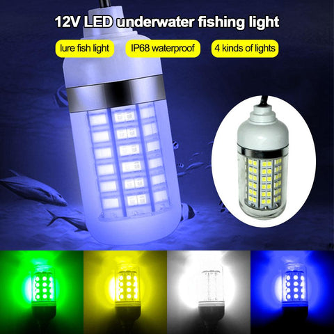 12V LED Fishing Light 100W Ip68 Lure Fish Finder Lamp 108 leds 2835SMD-TI00958-Veeddydropshipping