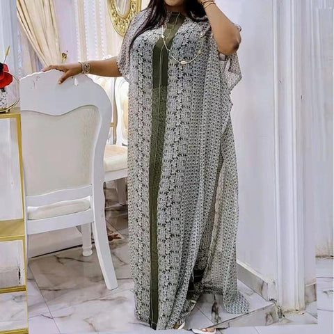 African Dresses Women Dashiki Pants Set-WF01520-Veeddydropshipping