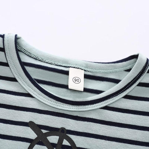 High quality 2022 kids T-shirt Summer boys girls stripe Print 100% Cotton-TB00970-Veeddydropshipping