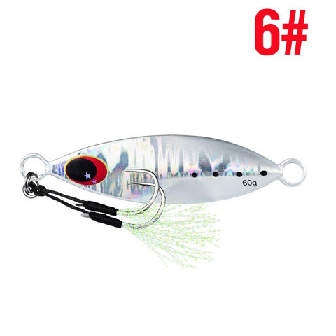 10g 20g 30g 40g 60g Metal Jig Spoon Sinking Hard Lure Artificial Bait Shore Slow Jigging -OS00422-Veeddydropshipping