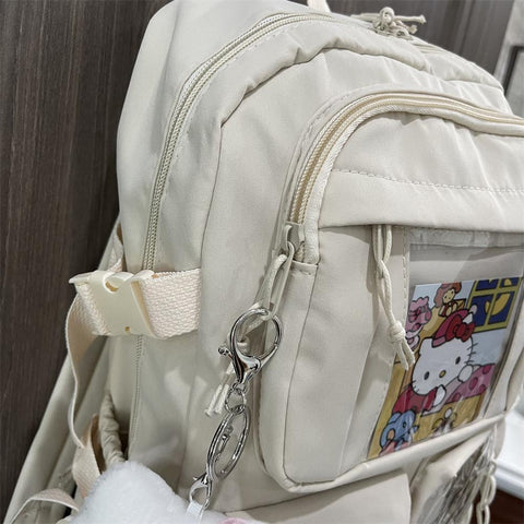 Lovely Sanrio Backpack Large Capacity Kuromi Hello Kitty Melody-TB00067-Veeddydropshipping