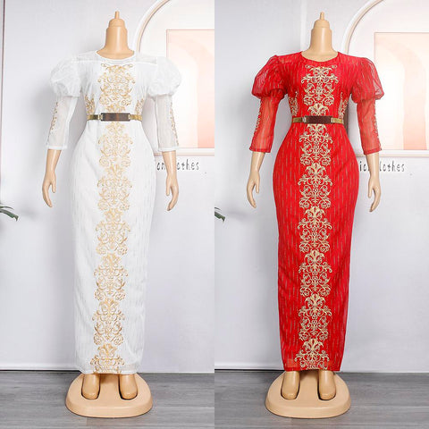 African Women Plus Size Evening Dresses-Veeddydropshipping