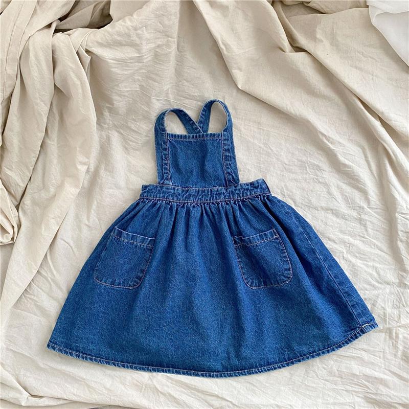 Girls Ddenim Dresses Spring Autumn Korean Style-Veeddydropshipping