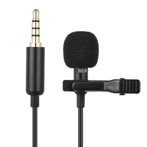 Lavalier – Microphone Portable à condensateur, 1.5m, micro-cravate filaire-CE01111-Veeddydropshipping