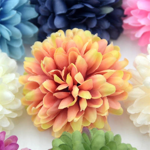 Silk Artificial Flower Head Hydrangea Wedding Decoration-HA00744-Veeddydropshipping