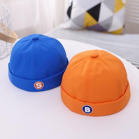 Brimless Hat embroidery letters girl Beanie Hats Cotton-MF00964-Veeddydropshipping