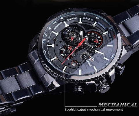 Stainless Steel Men Mechanical Automatic Wrist Watches -JW00617-Veeddydropshipping
